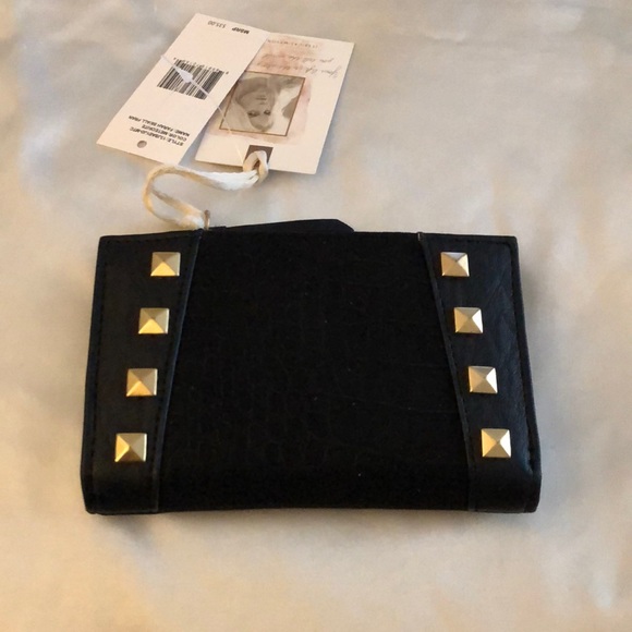 Jessica Simpson Farah Small Fran Faux Leather Indexer Wallet Meteorite NWT - Picture 2 of 12